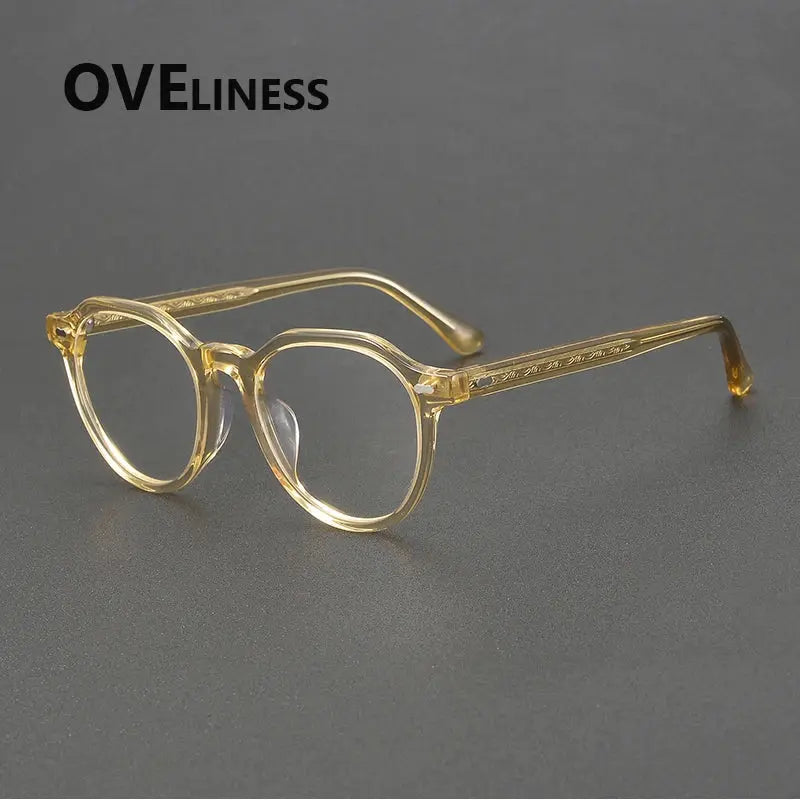 Unisex Oval Full Rim Acetate Prescription Glasses 88098 — view 3 | Rx Spectacle
