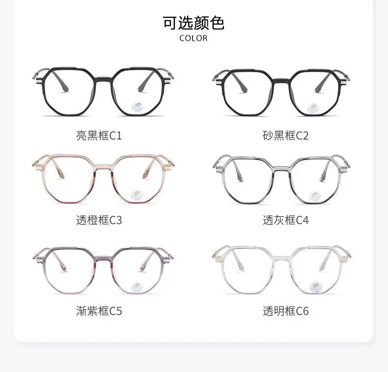 Unisex Polygon Full Rim TR90 Prescription Glasses 81240 — view 13 | Rx Spectacle