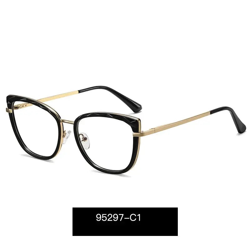 Women's Cat Eye Full Rim TR90 Prescription Glasses 95297 — view 8 | Rx Spectacle