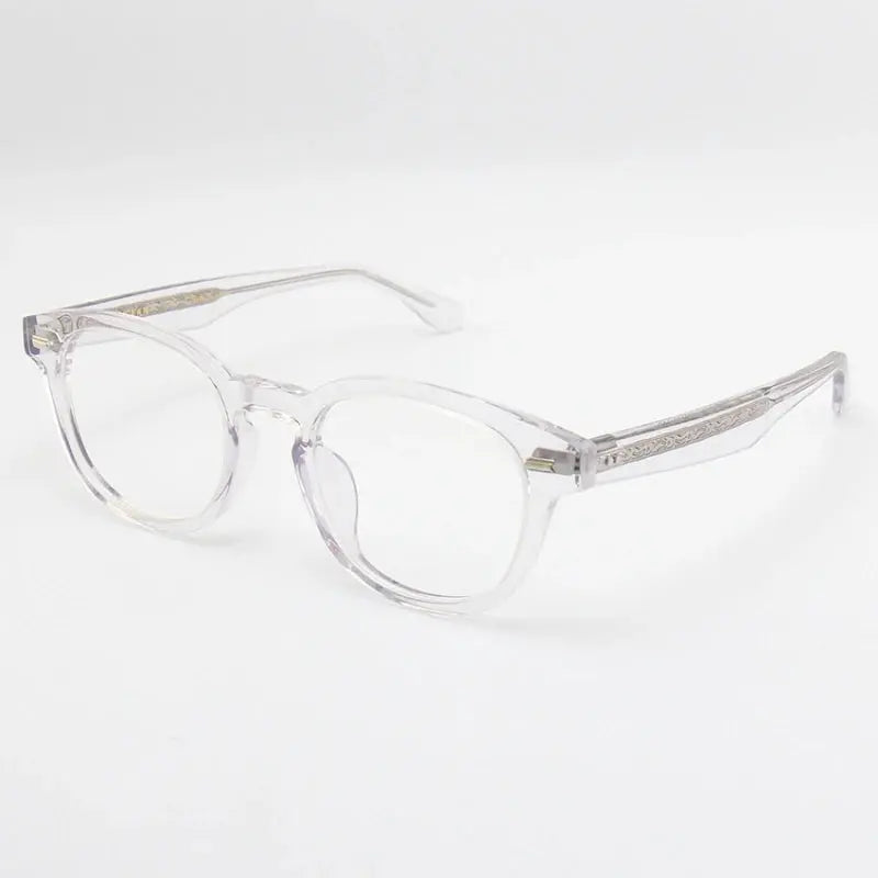 Unisex Round Full Rim Acetate Prescription Glasses 22145 — view 4 | Rx Spectacle