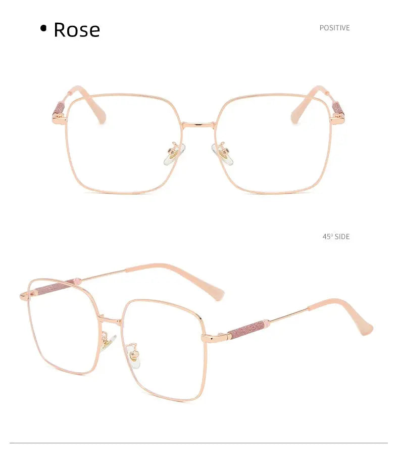 Men's Square Full Rim Alloy Reading Glasses 8960 — view 17 | Rx Spectacle
