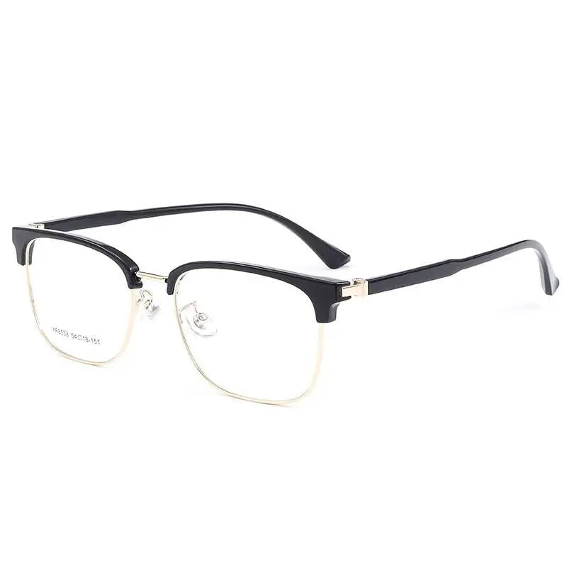 Men's Square Full Rim Acetate Prescription Glasses 8538YF — view 5 | Rx Spectacle