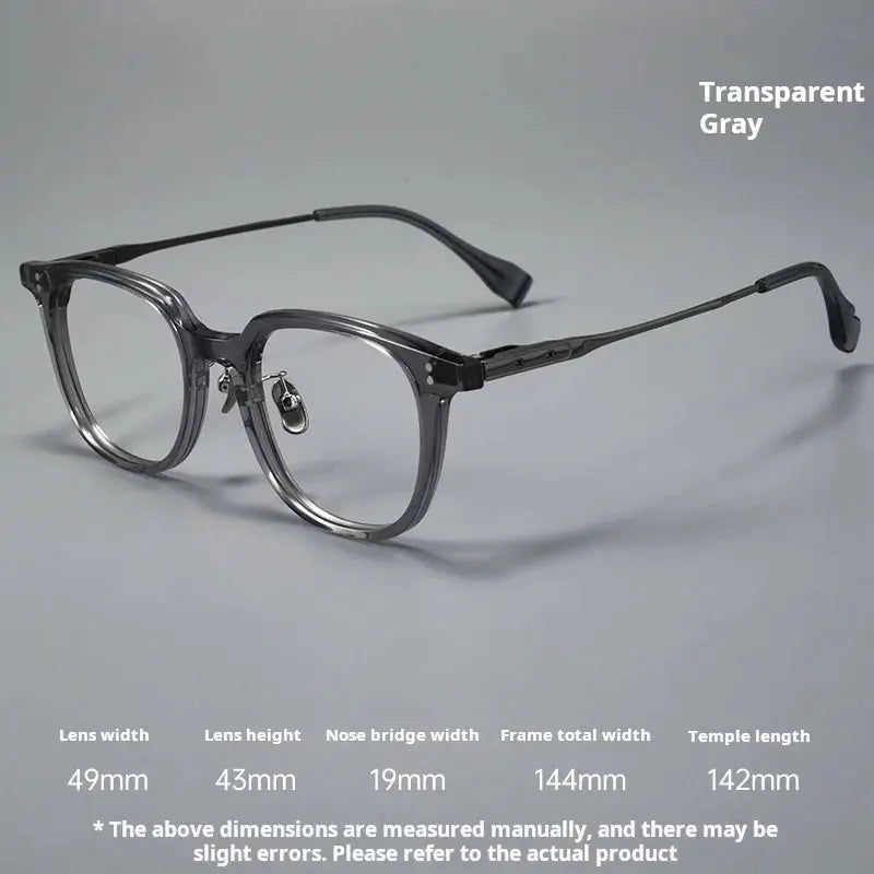 Unisex Square Full Rim Titanium Prescription Glasses 78150 — view 6 | Rx Spectacle