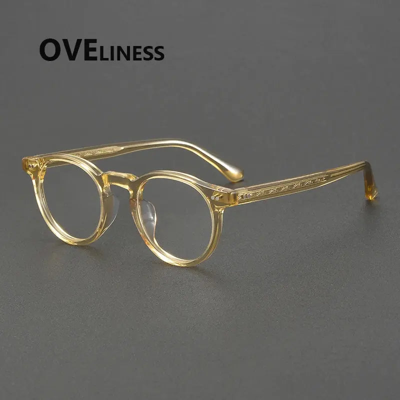 Women's Oval Full Rim Acetate Prescription Glasses 78095 — view 4 | Rx Spectacle