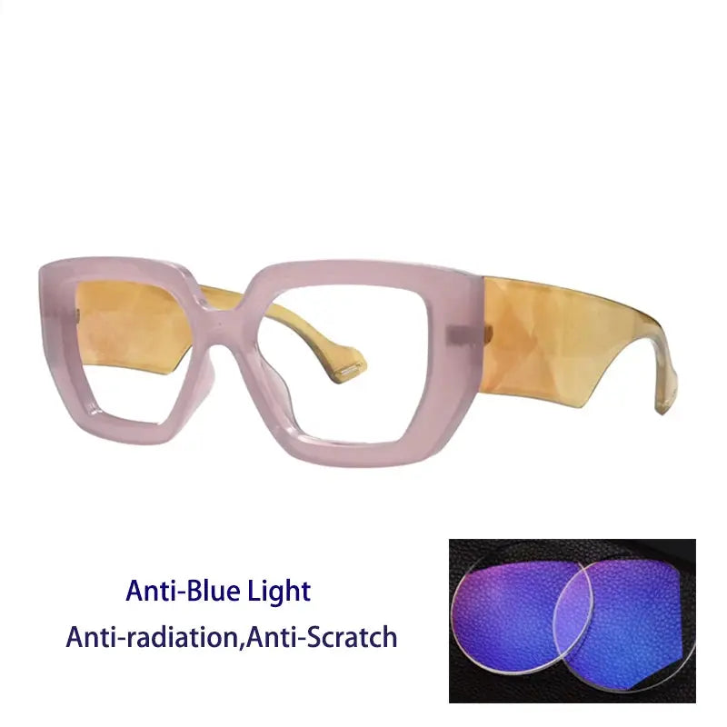 Unisex Square Full Rim Acetate Reading Glasses 86320 — view 9 | Rx Spectacle