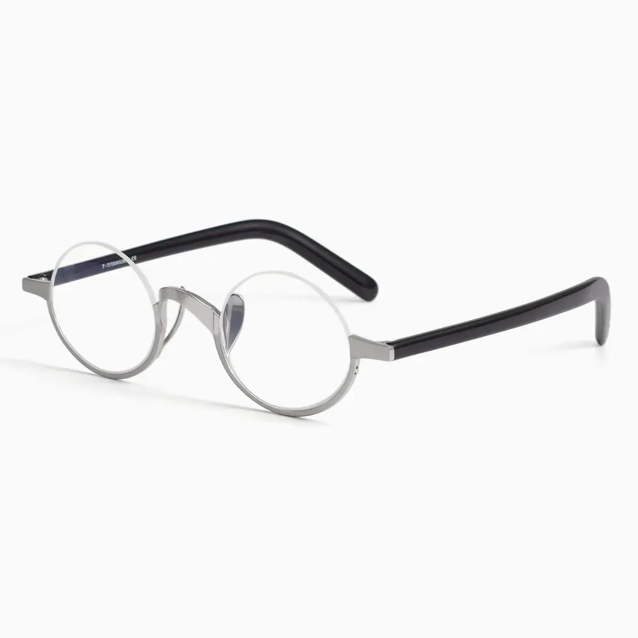 Women's Round Semi-Rimless Titanium Prescription Glasses 366980 — view 4 | Rx Spectacle