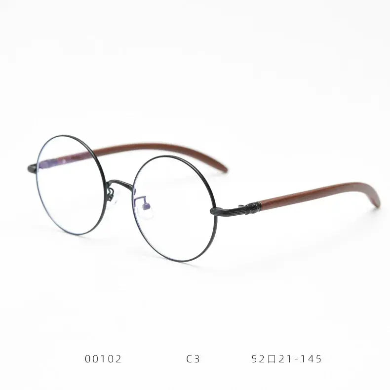Unisex Round Full Rim TR90 Prescription Glasses 00102 — view 13 | Rx Spectacle