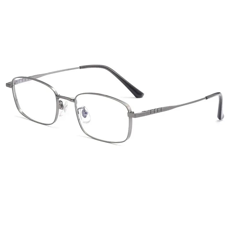 Women's Square Full Rim Titanium Prescription Glasses 15303 — view 4 | Rx Spectacle