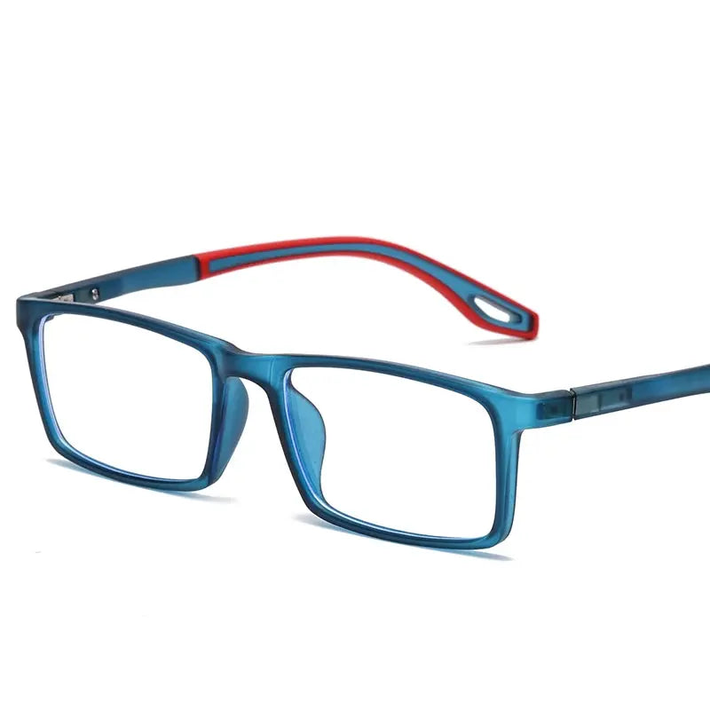 Men's Square Full Rim Plastic Prescription Glasses 81308 — view 9 | Rx Spectacle
