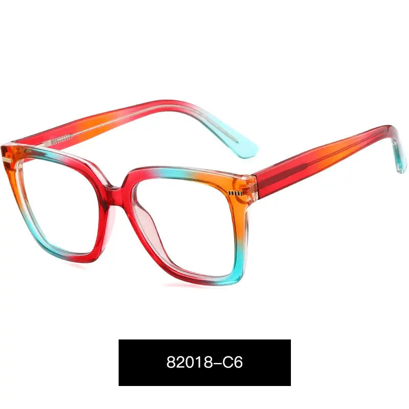 Women's Cat Eye Full Rim TR90 Prescription Glasses 82018 — view 6 | Rx Spectacle
