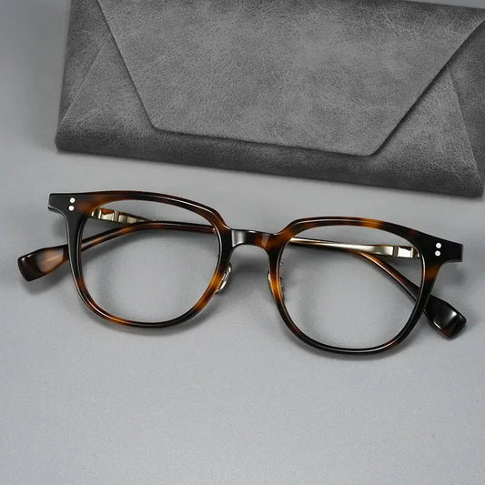 Unisex Square Full Rim Titanium Prescription Glasses 368150 — view 1 | Rx Spectacle