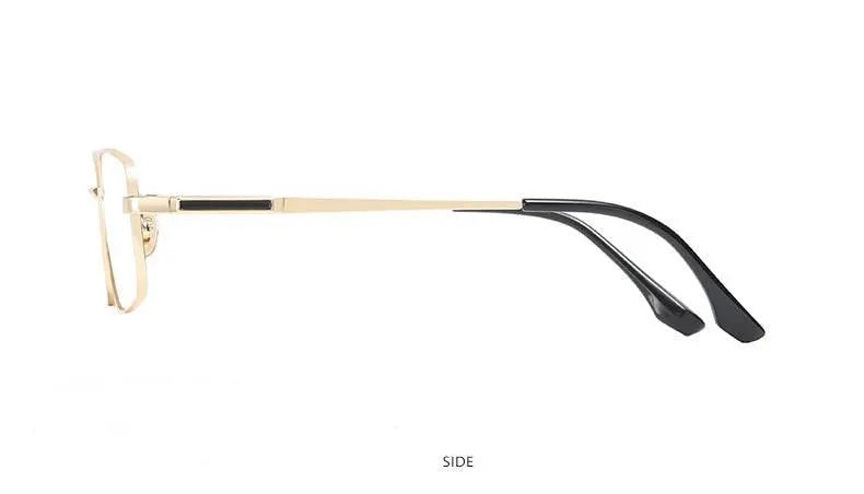 Men's Rectangular Full Rim Titanium Prescription Glasses Pt2219 — view 11 | Rx Spectacle