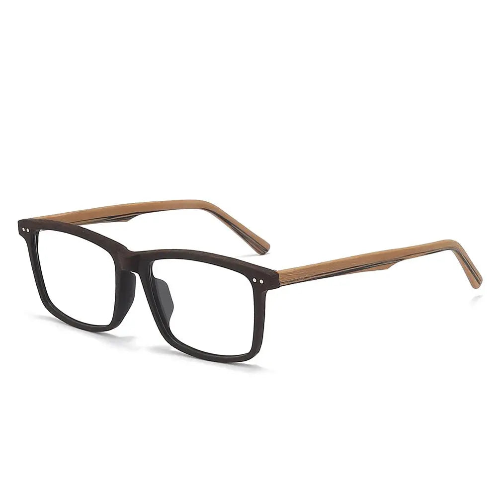 Unisex Square Full Rim Titanium Prescription Glasses 78080 — view 4 | Rx Spectacle