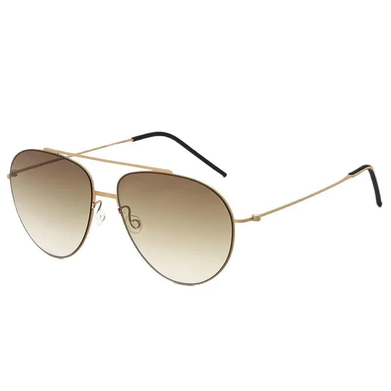 Men's Oval Full Rim Titanium Double Bridge Prescription Glasses 638806 — view 3 | Rx Spectacle