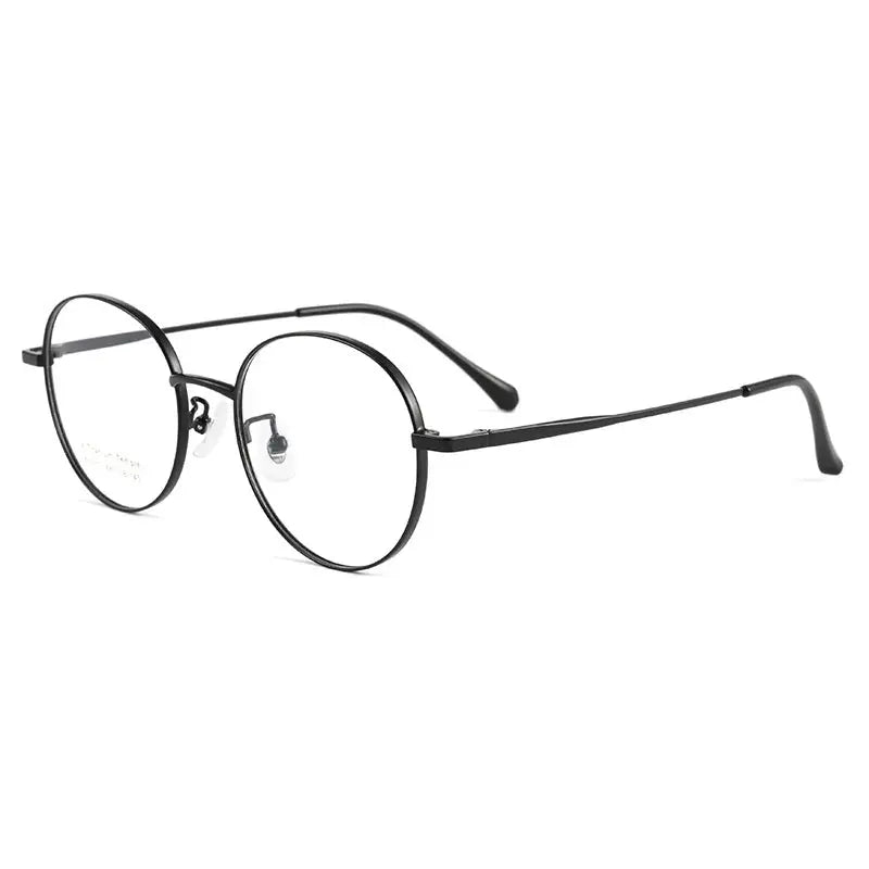 Women's Oval Full Rim Titanium Prescription Glasses 45051 — view 6 | Rx Spectacle