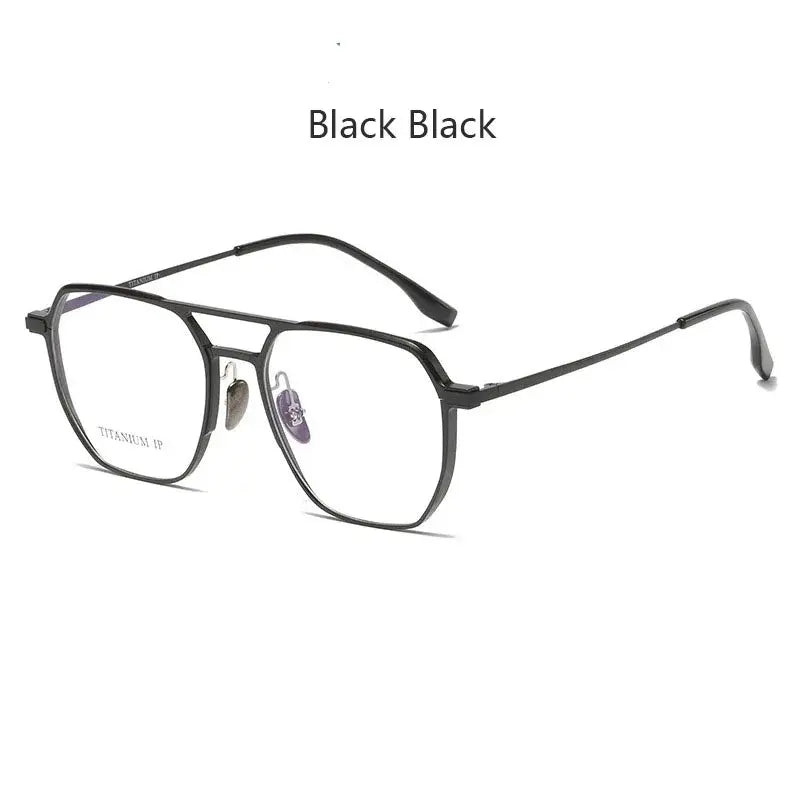 Men's Oval Full Rim Titanium Prescription Glasses 20239 — view 6 | Rx Spectacle