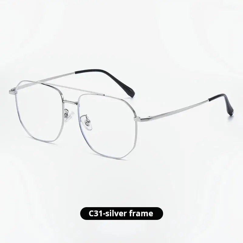 Unisex Square Full Rim Titanium Prescription Glasses 725588 — view 3 | Rx Spectacle