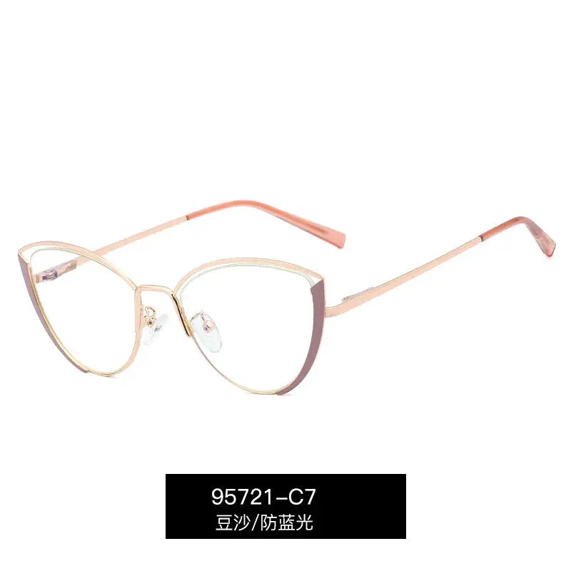 Women's Cat Eye Full Rim TR90 Prescription Glasses 95721 — view 4 | Rx Spectacle