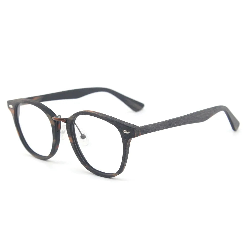 Men's Round Full Rim Titanium Prescription Glasses 535500 — view 3 | Rx Spectacle