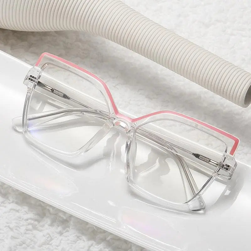 Women's Cat Eye Full Rim Alloy Prescription Glasses 95977 — view 1 | Rx Spectacle