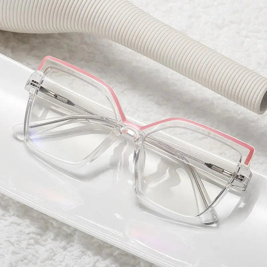 Women's Cat Eye Full Rim Alloy Prescription Glasses 95977 — view 1 | Rx Spectacle
