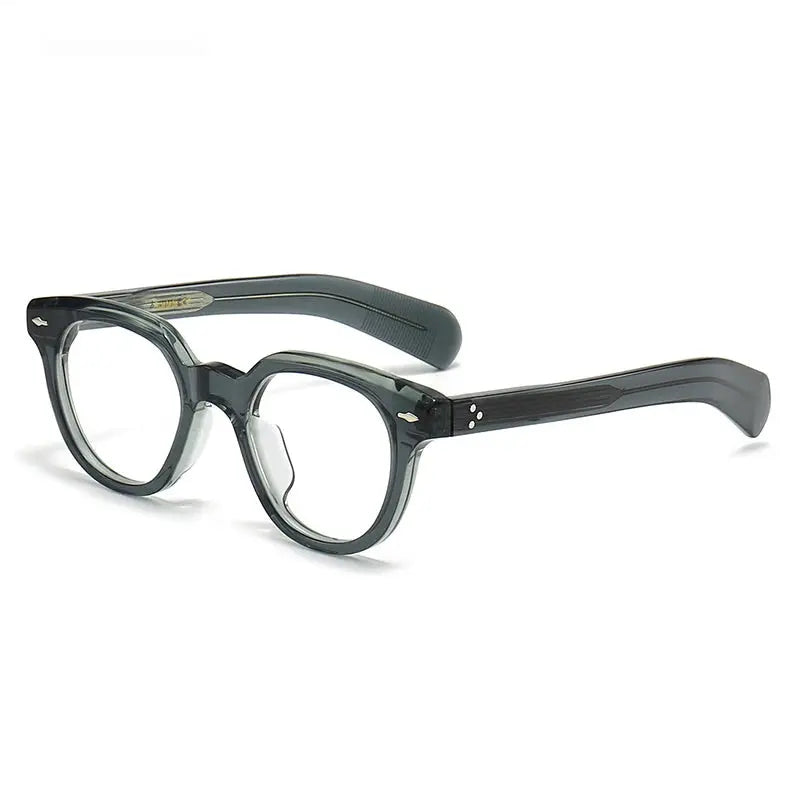 Unisex Irregular Full Rim Acetate Prescription Glasses 2241 — view 4 | Rx Spectacle