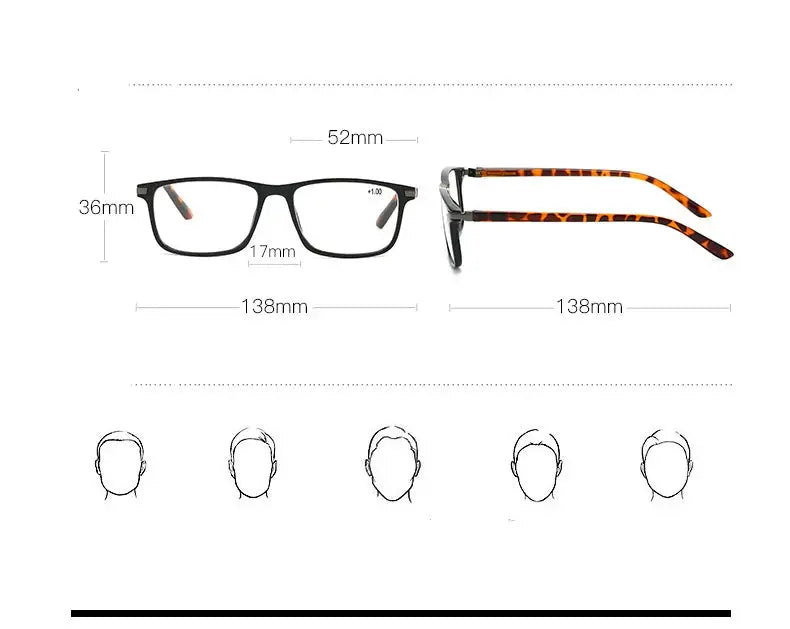 Women's Square Full Rim TR90 Reading Glasses 722223 — view 2 | Rx Spectacle