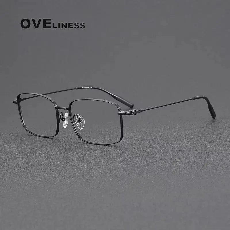 Unisex Polygon Full Rim Titanium Prescription Glasses 9281023 — view 5 | Rx Spectacle