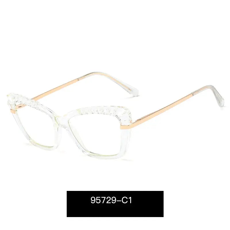 Women's Cat Eye Full Rim TR90 Prescription Glasses 95729 — view 3 | Rx Spectacle