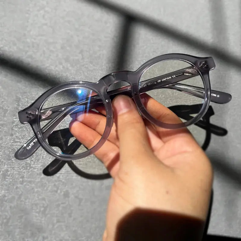 Unisex Round Full Rim Acetate Prescription Glasses 5125 — view 10 | Rx Spectacle