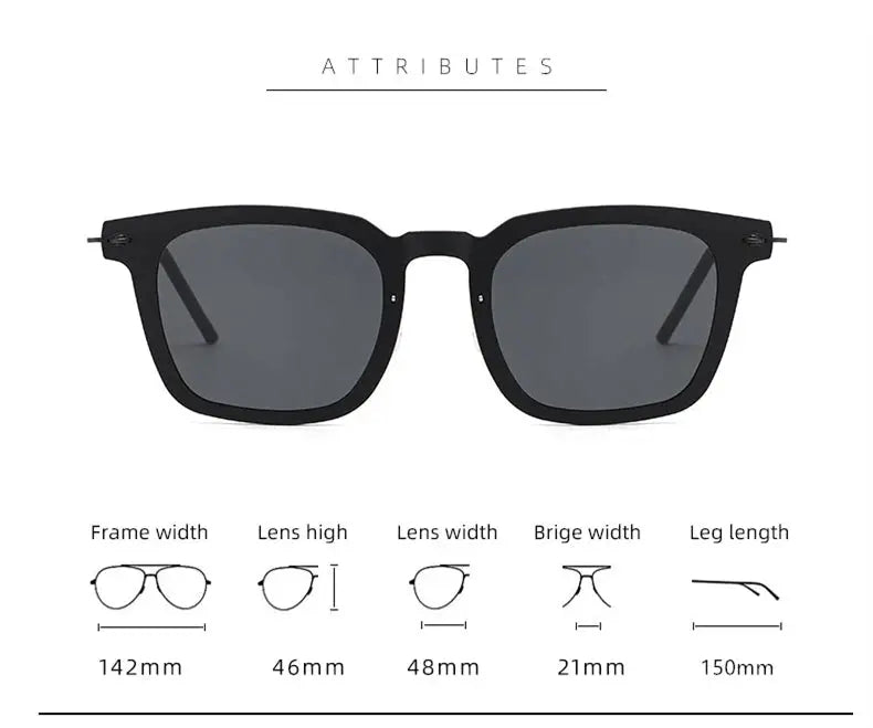 Unisex Square Full Rim Titanium Prescription Glasses 638346 — view 2 | Rx Spectacle