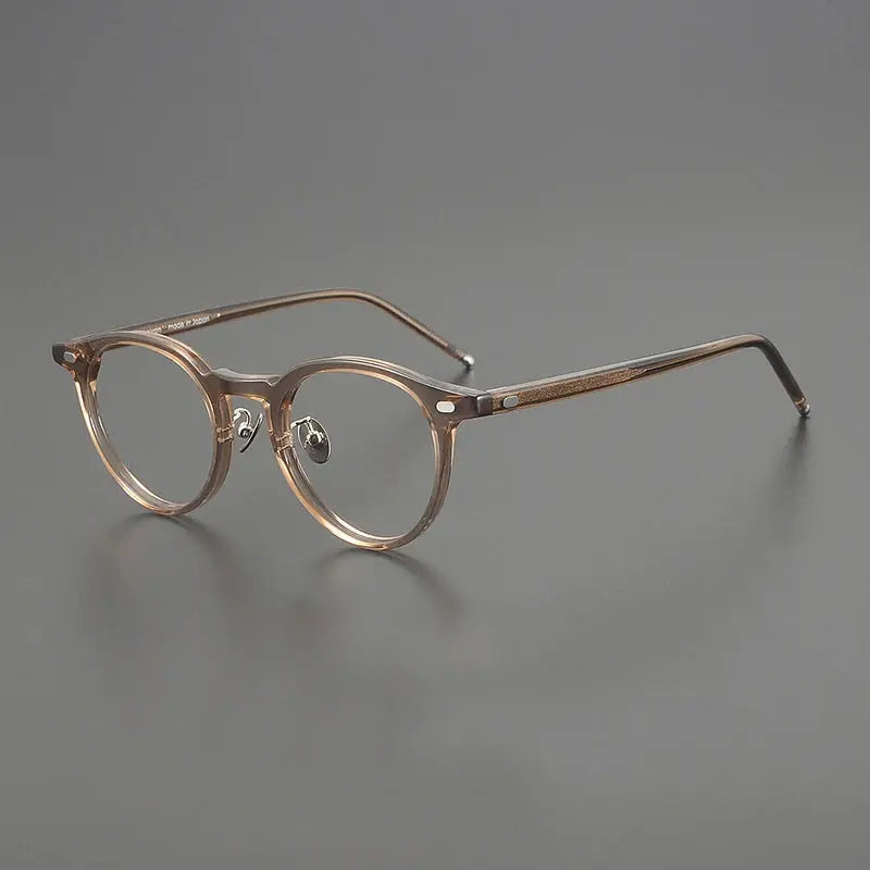 Unisex Round Full Rim Acetate Prescription Glasses 195493 — view 1 | Rx Spectacle