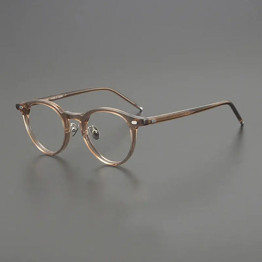 Unisex Round Full Rim Acetate Prescription Glasses 195493 — view 1 | Rx Spectacle