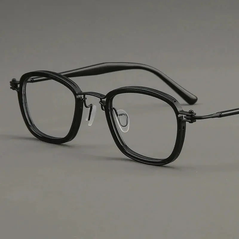 Unisex Polygon Full Rim Titanium Prescription Glasses 695861 — view 6 | Rx Spectacle