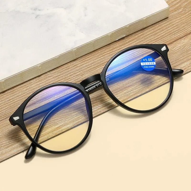 Unisex Round Full Rim TR90 Prescription Glasses 6009 — view 10 | Rx Spectacle