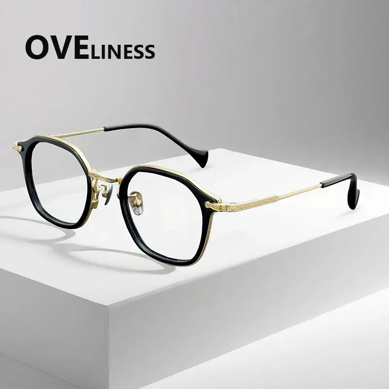 Unisex Oval Full Rim Titanium Prescription Glasses 926010 — view 5 | Rx Spectacle