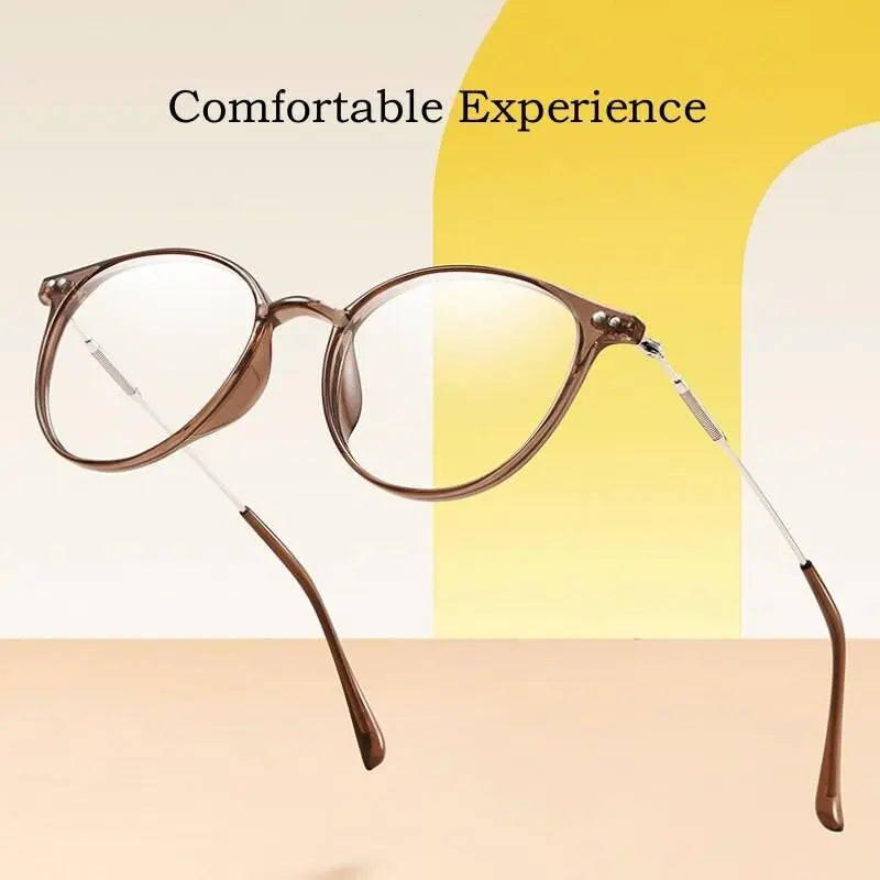 Unisex Round Full Rim TR90 Prescription Glasses 90045 — view 7 | Rx Spectacle