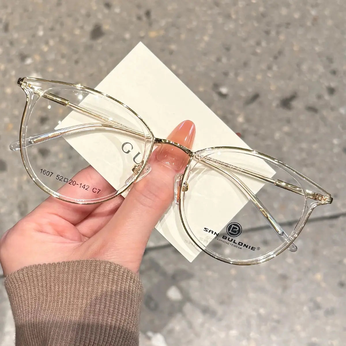 Women's Cat Eye Full Rim TR90 Prescription Glasses 361607 — view 3 | Rx Spectacle