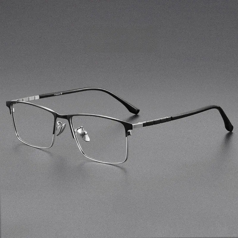 Men's Polygon Full Rim Titanium Prescription Glasses 389188 — view 3 | Rx Spectacle