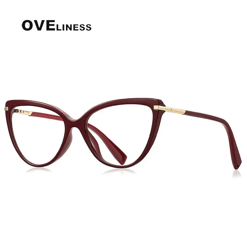 Women's Square Full Rim Titanium Prescription Glasses 22098 — view 3 | Rx Spectacle