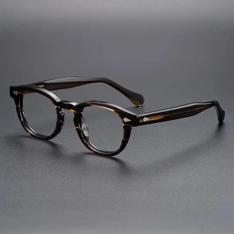 Unisex Oval Full Rim Acetate Prescription Glasses 56006 — view 11 | Rx Spectacle