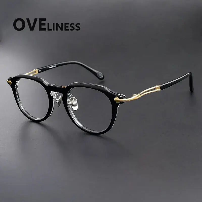 Women's Oval Full Rim Titanium Prescription Glasses 361389 — view 5 | Rx Spectacle