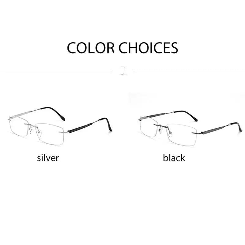 Men's Rimless Titanium Prescription Glasses 688wk — view 7 | Rx Spectacle