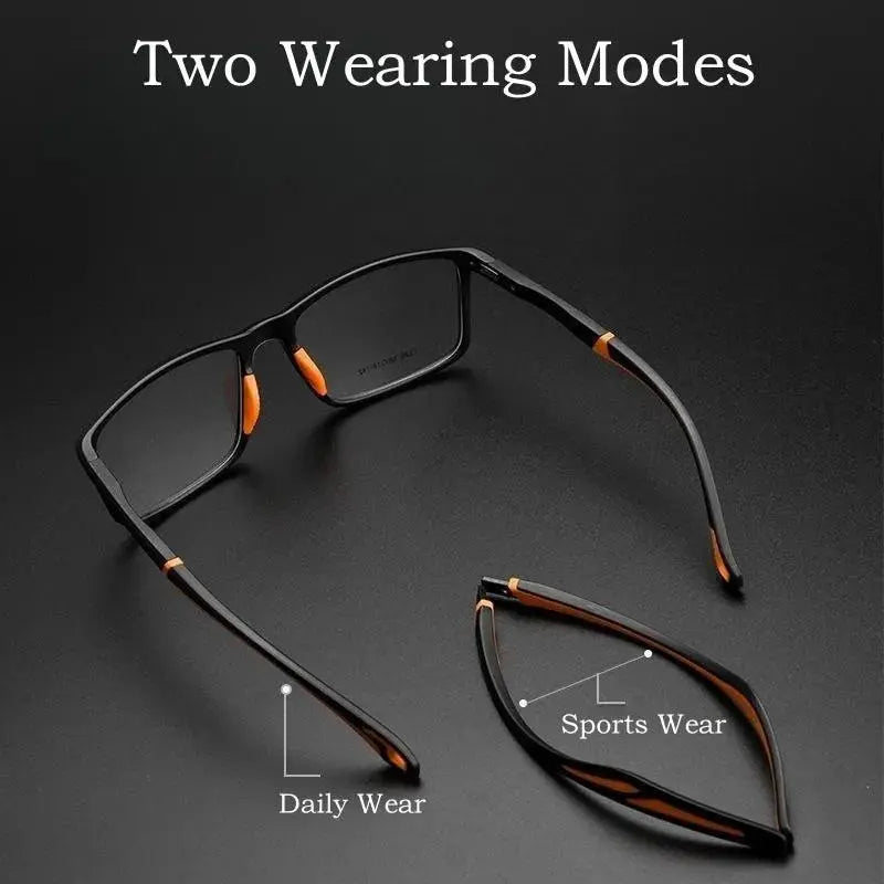Unisex Square Full Rim TR90 Sports Glasses Y1226d — view 3 | Rx Spectacle