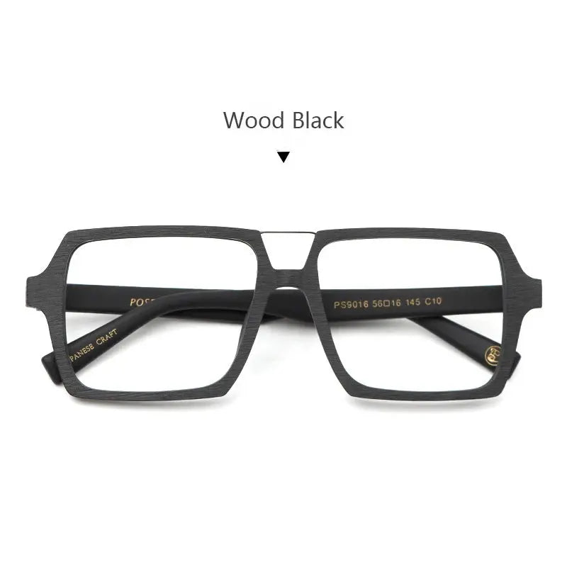 Men's Square Full Rim Acetate Double Bridge Prescription Glasses 696016 — view 6 | Rx Spectacle