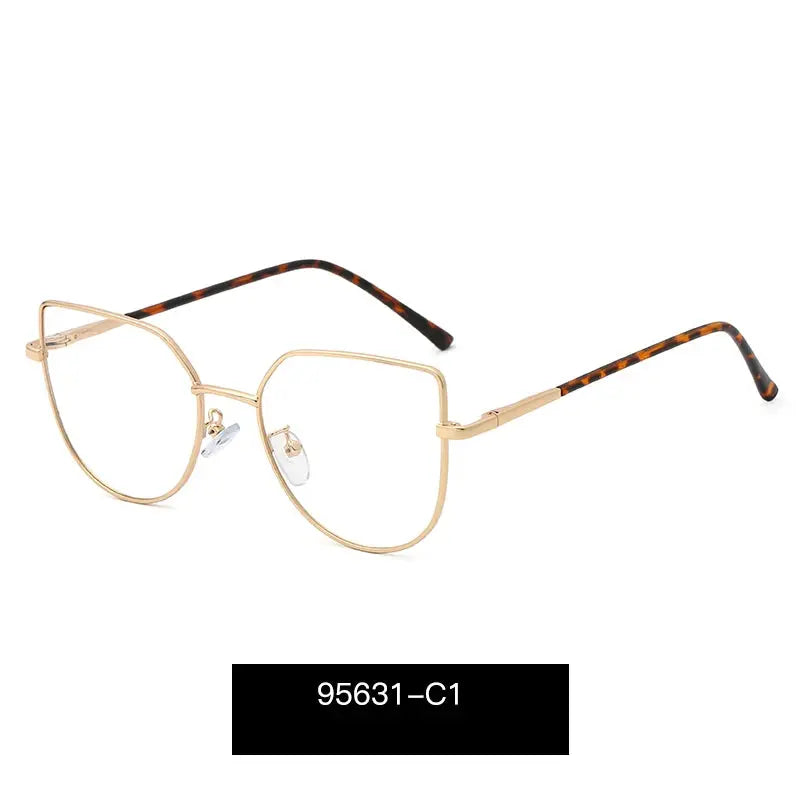 Women's Cat Eye Full Rim Alloy Prescription Glasses 195631 — view 7 | Rx Spectacle