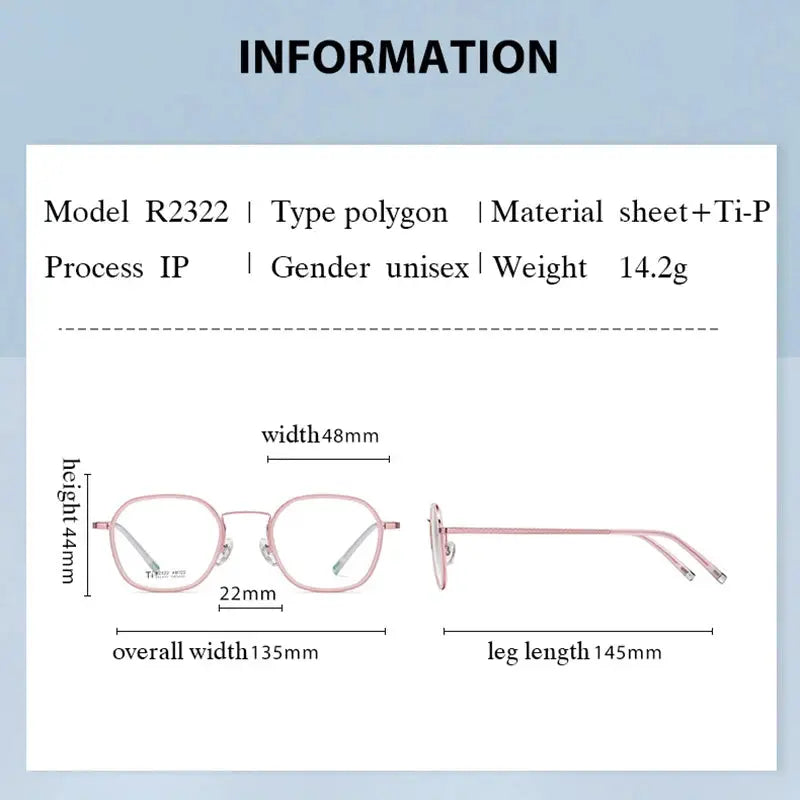 Women's Oval Full Rim Titanium Prescription Glasses 72322 — view 2 | Rx Spectacle