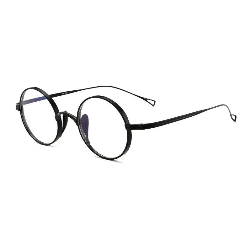 Women's Round Full Rim Titanium Prescription Glasses 63199 — view 4 | Rx Spectacle