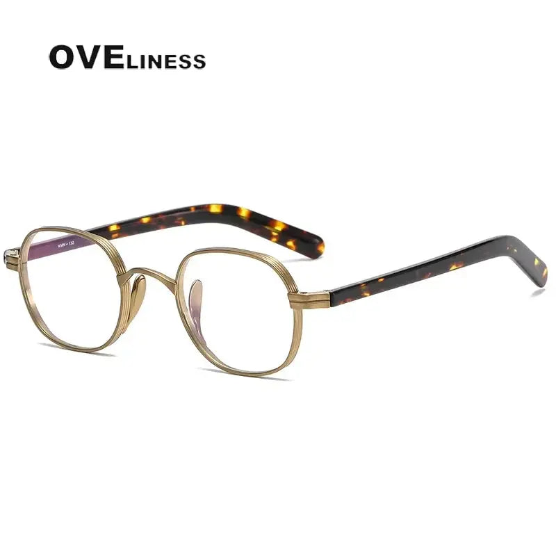Women's Round Full Rim Titanium Prescription Glasses 369132 — view 5 | Rx Spectacle