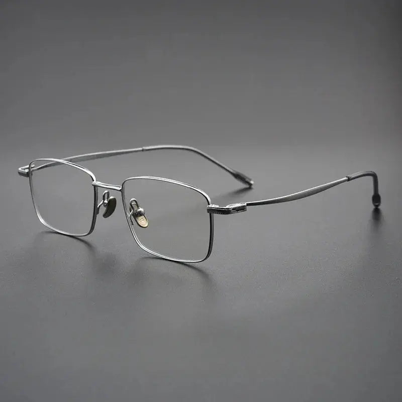 Women's Square Full Rim Titanium Prescription Glasses 78947 — view 6 | Rx Spectacle